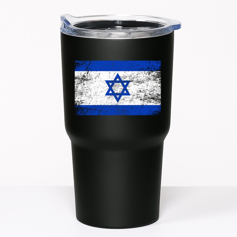 Support Israel I Stand With Israel Israeli Flag Tumbler