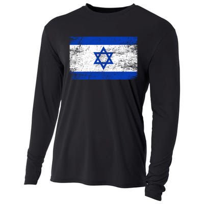 Support Israel I Stand With Israel Israeli Flag Cooling Performance Long Sleeve Crew