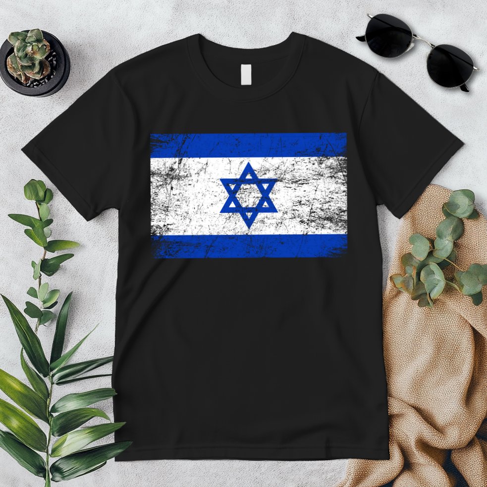Support Israel I Stand With Israel Israeli Flag Premium T-Shirt