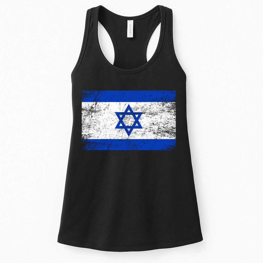 Support Israel I Stand With Israel Israeli Flag Womens Tank Top