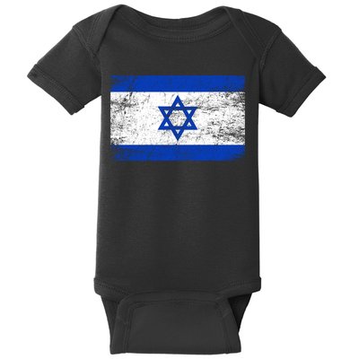 Support Israel I Stand With Israel Israeli Flag Baby Bodysuit