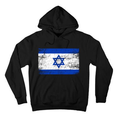 Support Israel I Stand With Israel Israeli Flag Tall Hoodie