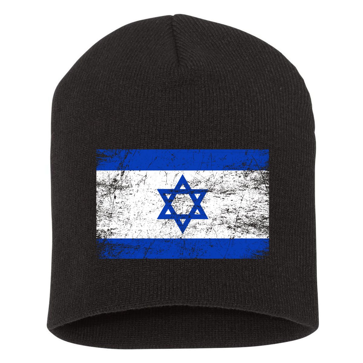Support Israel I Stand With Israel Israeli Flag Short Acrylic Beanie