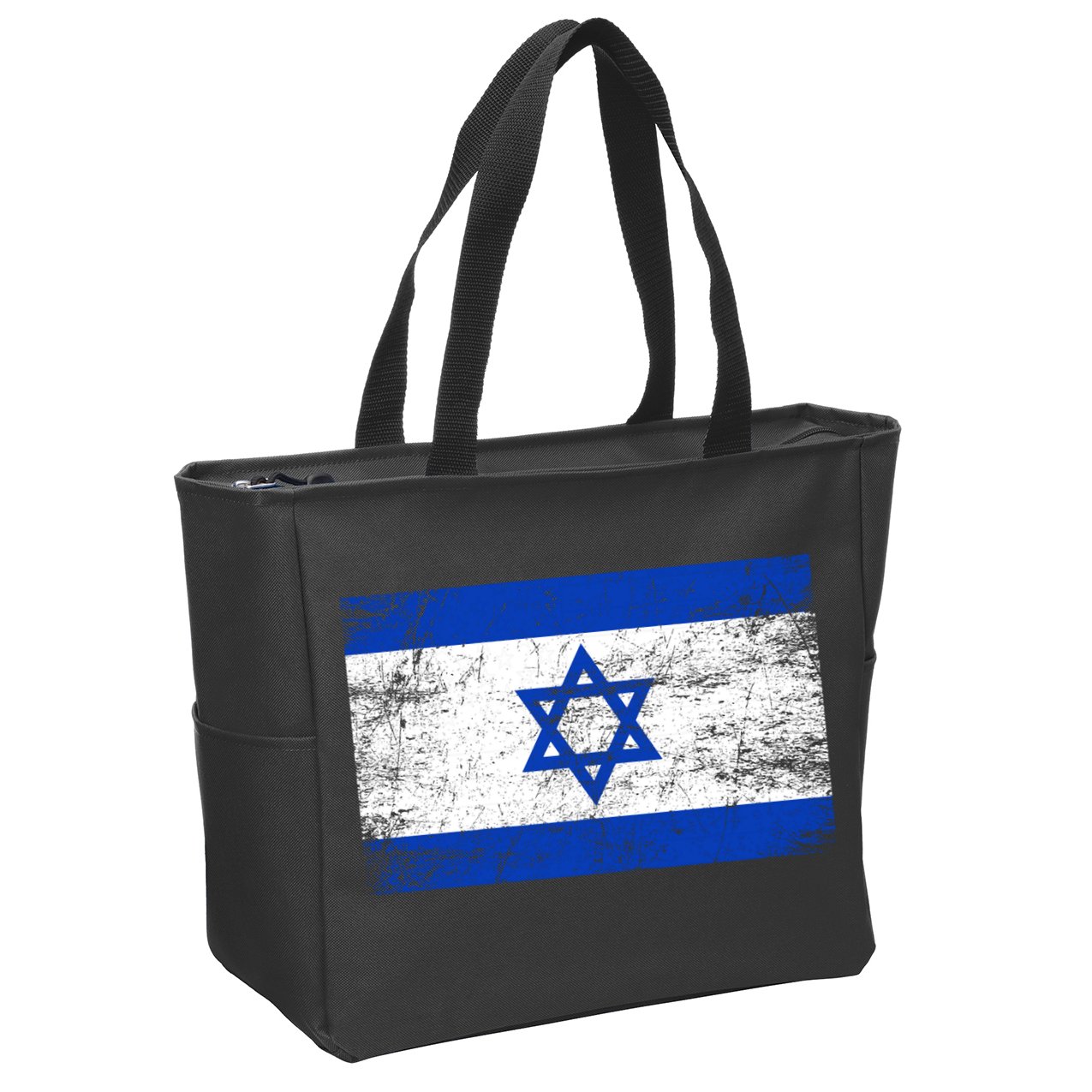 Support Israel I Stand With Israel Israeli Flag Zip Tote Bag
