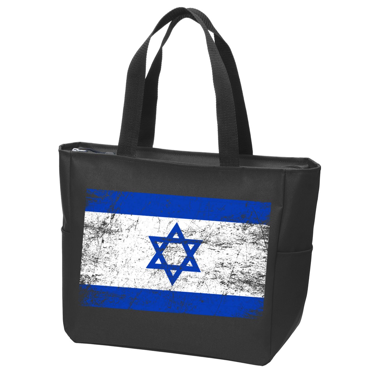 Support Israel I Stand With Israel Israeli Flag Zip Tote Bag