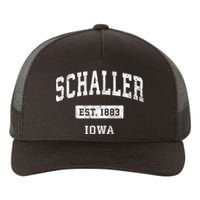 Schaller Iowa Ia Vintage Sports Established Yupoong Adult 5-Panel Trucker Hat