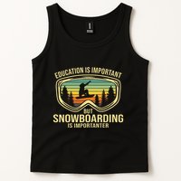 School Is Important But Snowboard Is Importanter Funny Tank Top
