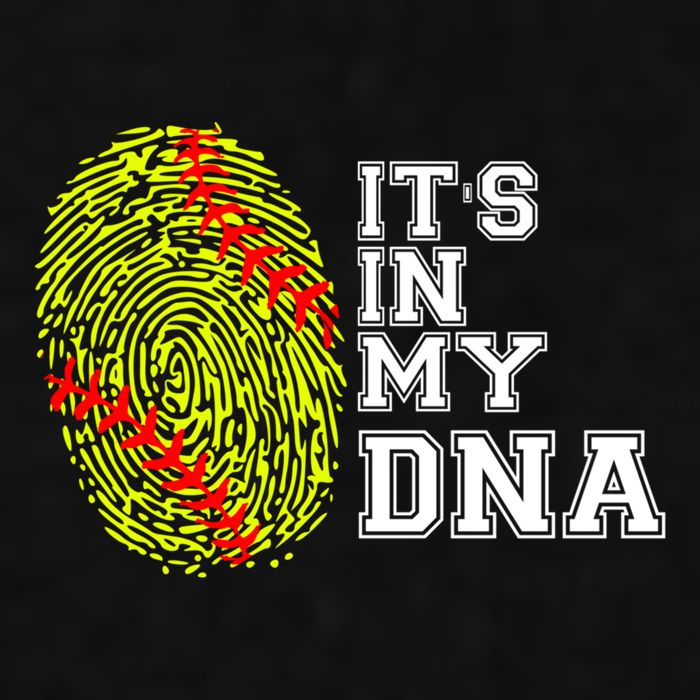 Softball It's In My Dna Fingerprint Catcher And Pitcher Meaningful Gift Ladies PosiCharge Tri-Blend Wicking Tank