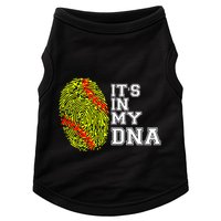Softball It's In My Dna Fingerprint Catcher And Pitcher Meaningful Gift Doggie Tank