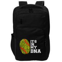 Softball It's In My Dna Fingerprint Catcher And Pitcher Meaningful Gift Impact Tech Backpack