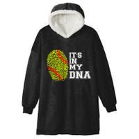 Softball It's In My Dna Fingerprint Catcher And Pitcher Meaningful Gift Hooded Wearable Blanket
