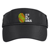 Softball It's In My Dna Fingerprint Catcher And Pitcher Meaningful Gift Adult Drive Performance Visor