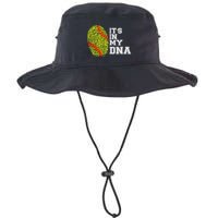 Softball It's In My Dna Fingerprint Catcher And Pitcher Meaningful Gift Bucket Hat