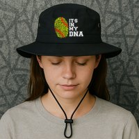 Softball It's In My Dna Fingerprint Catcher And Pitcher Meaningful Gift Bucket Hat