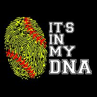 Softball It's In My Dna Fingerprint Catcher And Pitcher Meaningful Gift Bucket Hat