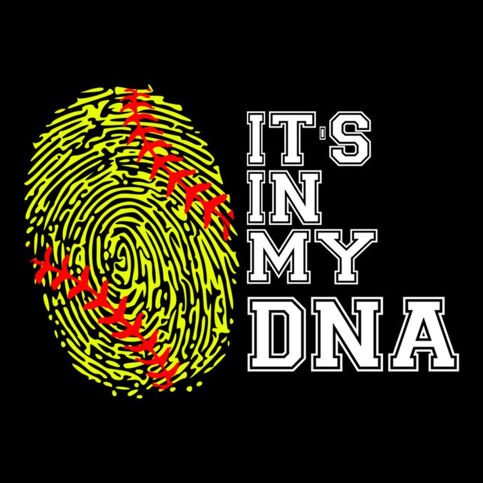 Softball It's In My Dna Fingerprint Catcher And Pitcher Meaningful Gift Bucket Hat