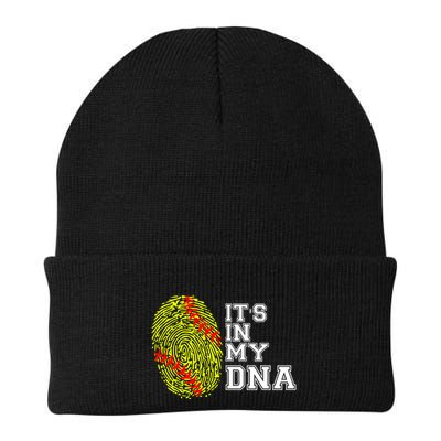 Softball It's In My Dna Fingerprint Catcher And Pitcher Meaningful Gift Beanie