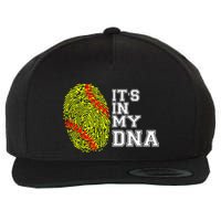 Softball It's In My Dna Fingerprint Catcher And Pitcher Meaningful Gift Wool Snapback Cap