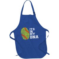 Softball It's In My Dna Fingerprint Catcher And Pitcher Meaningful Gift Apron