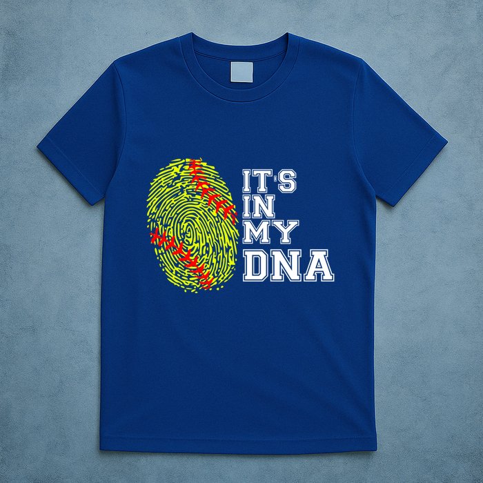 Softball It's In My Dna Fingerprint Catcher And Pitcher Meaningful Gift T-Shirt