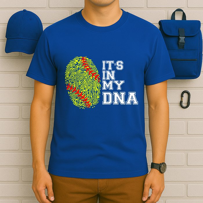 Softball It's In My Dna Fingerprint Catcher And Pitcher Meaningful Gift T-Shirt