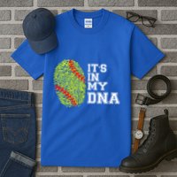 Softball It's In My Dna Fingerprint Catcher And Pitcher Meaningful Gift Tall T-Shirt