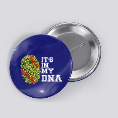 Softball It's In My Dna Fingerprint Catcher And Pitcher Meaningful Gift Button