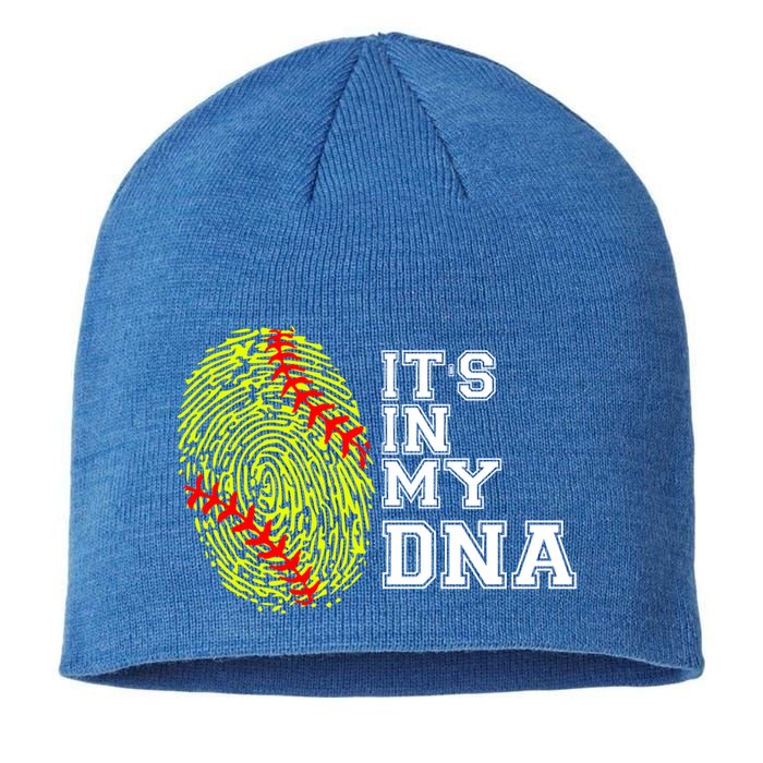 Softball It's In My Dna Fingerprint Catcher And Pitcher Meaningful Gift Sustainable Beanie