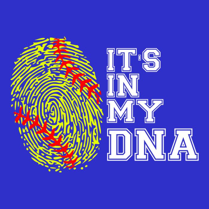 Softball It's In My Dna Fingerprint Catcher And Pitcher Meaningful Gift 16 in Basic Backpack