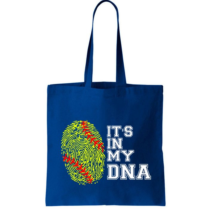 Softball It's In My Dna Fingerprint Catcher And Pitcher Meaningful Gift Bag