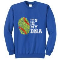 Softball It's In My Dna Fingerprint Catcher And Pitcher Meaningful Gift Tall Sweatshirt