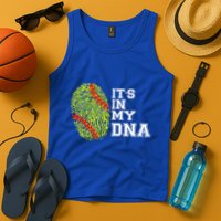 Softball It's In My Dna Fingerprint Catcher And Pitcher Meaningful Gift Tank Top