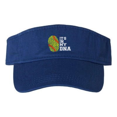 Softball It's In My Dna Fingerprint Catcher And Pitcher Meaningful Gift Visor
