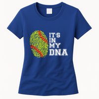 Softball It's In My Dna Fingerprint Catcher And Pitcher Meaningful Gift Womens T-Shirt