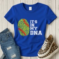 Softball It's In My Dna Fingerprint Catcher And Pitcher Meaningful Gift Womens T-Shirt