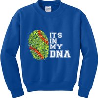 Softball It's In My Dna Fingerprint Catcher And Pitcher Meaningful Gift Kids Sweatshirt
