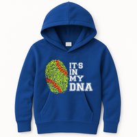 Softball It's In My Dna Fingerprint Catcher And Pitcher Meaningful Gift Kids Hoodie