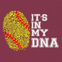 Softball It's In My Dna Fingerprint Catcher And Pitcher Meaningful Gift 16oz Travel Tumbler