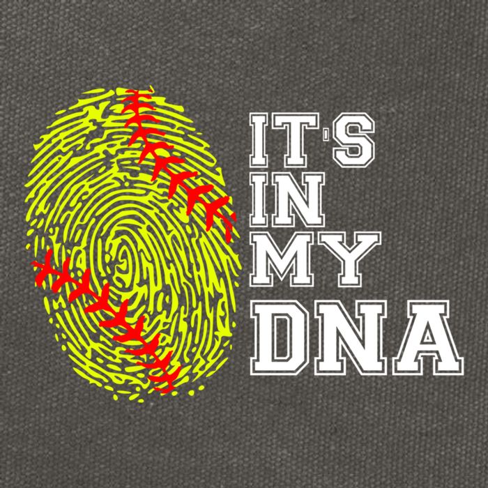 Softball It's In My Dna Fingerprint Catcher And Pitcher Meaningful Gift Cotton Canvas Backpack