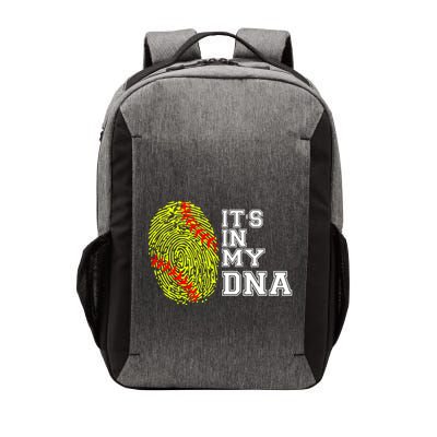 Softball It's In My Dna Fingerprint Catcher And Pitcher Meaningful Gift Vector Backpack