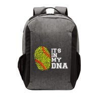 Softball It's In My Dna Fingerprint Catcher And Pitcher Meaningful Gift Vector Backpack