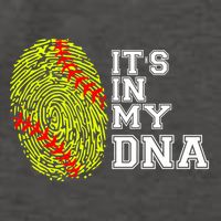 Softball It's In My Dna Fingerprint Catcher And Pitcher Meaningful Gift Vector Backpack