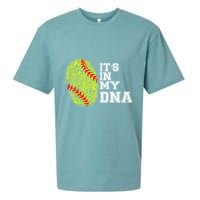 Softball It's In My Dna Fingerprint Catcher And Pitcher Meaningful Gift Sueded Cloud Jersey T-Shirt