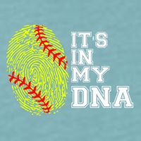 Softball It's In My Dna Fingerprint Catcher And Pitcher Meaningful Gift Sueded Cloud Jersey T-Shirt