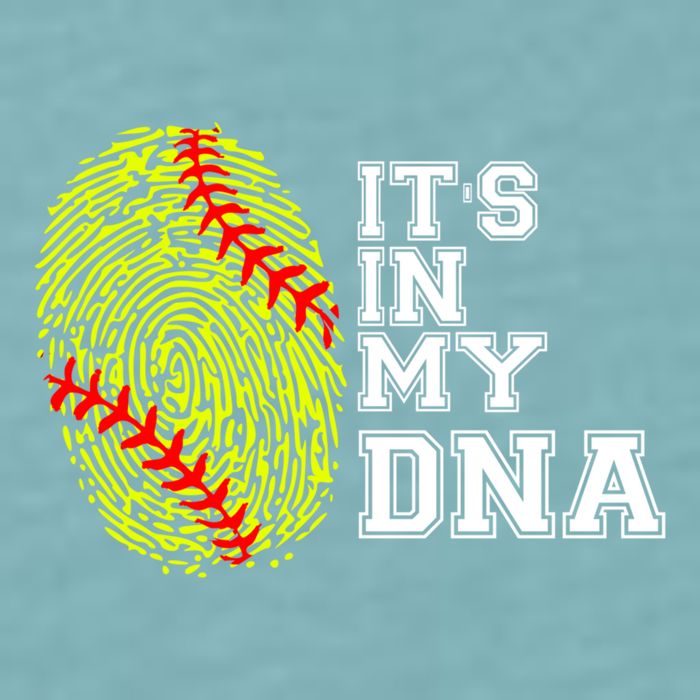 Softball It's In My Dna Fingerprint Catcher And Pitcher Meaningful Gift Sueded Cloud Jersey T-Shirt