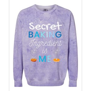 Secret Ingredient Is Me Funny Retro Cooking Baking Colorblast Crewneck Sweatshirt