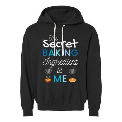 Secret Ingredient Is Me Funny Retro Cooking Baking Garment-Dyed Fleece Hoodie