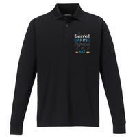 Secret Ingredient Is Me Funny Retro Cooking Baking Performance Long Sleeve Polo