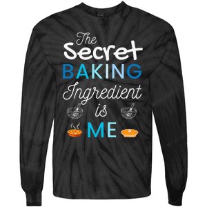 Secret Ingredient Is Me Funny Retro Cooking Baking Tie-Dye Long Sleeve Shirt