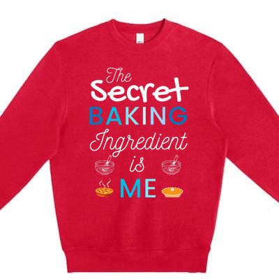 Secret Ingredient Is Me Funny Retro Cooking Baking Premium Crewneck Sweatshirt